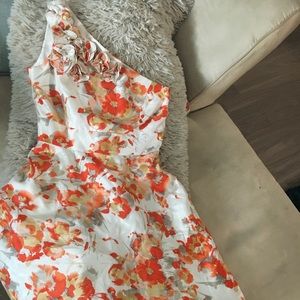 Vintage sundress,off shoulder with embellishments,size 4,floral